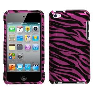 For itouch iPod Touch 4G 4th Gen Case Cover PINK ZEBRA  