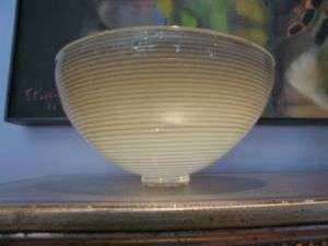 Early Signed Ibex Art Glass Bowl 1985  