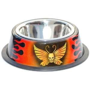   Butterfly Hand Painted Two Piece Bowl with Skid Stop