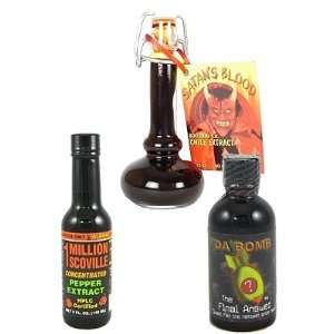  The Milder Chile Extracts 3 Pack, 5oz, 2oz, 1.35oz 