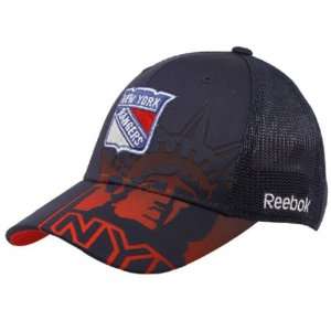 New York Rangers Reebok Navy 2nd Season Mesh Back Flex Fit Hat  