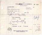 1929 Invoice Nu Grape Co.of America Chicago,Illinoi​s