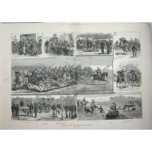   1881 AUSTRIAN MILITARY LIFE HUNGARIAN HUSSARS SOLDIERS