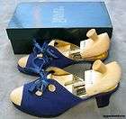 Maud Frizon $255 Women’s Blue Mules Heels Pumps Shoes 10/40