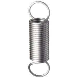 Extension Spring, 302 Stainless Steel, Inch, 0.094 OD, 0.01 Wire 