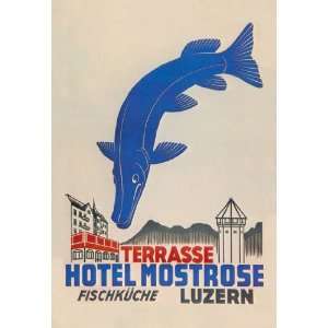  Hotel Mostrose Luzern 20X30 Canvas