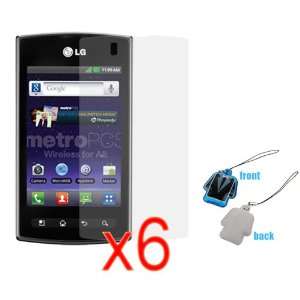  GTMax 6x Clear LCD Screen Protector + LCD Screen Cleaner 