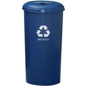  Metal Indoor Recycling Container With Round Top 10 1DT 