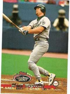 1993 Mark McGwire Topps Stadium Club Baseball Trading Card #595  