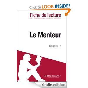 Le Menteur de Corneille (Fiche de lecture) (French Edition) Nausicaa 