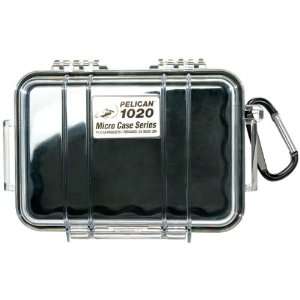 Pelican Products 1020 Micro Case 5.31x3.56x1.68 Inch Clear Black Liner 