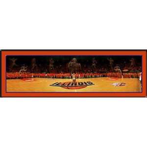  Illinois Chief Illiniwek With Ghosts Panoramic Picture 