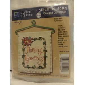 Stitch N Hang Counted Cross Stitch Kit   Finished Size 3 X 4   Item 