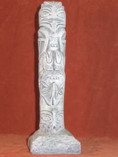 Figural Totem Pole Inupiat Iyagak Alaska Souvenir Lynne  