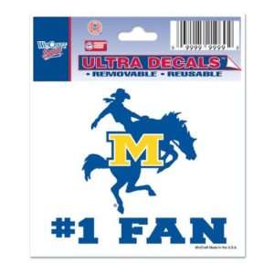  MCNEESE STATE COWBOYS 3X4 ULTRA DECAL WINDOW CLING 