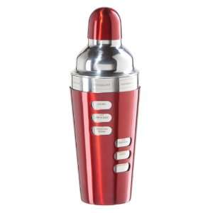  Oggi 7387.2 24 Ounce Stainless Steel Cocktail Shaker, Red 