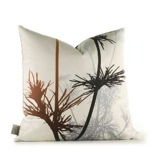  Inhabit Prairie Graphic Pillow   in Rust and Charcoal 