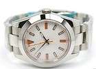PARNIS 40MM EXPLORER Stainless steel Automatic watch White dial Orange 