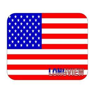  US Flag   Longview, Texas (TX) Mouse Pad 