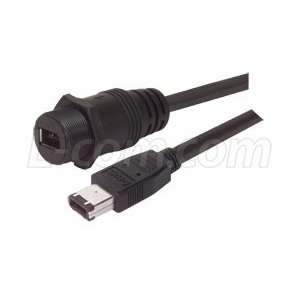  IP67 IEEE 1394 6 Position Cable, IP67 Female/Male, 2.0M 