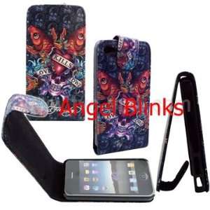  Ed Hardy Leather Style Case for iPhone 4 gsm/cdma with 
