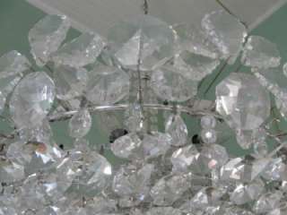   Art Deco Luminaire Lead Crystal Prism Chandelier 15 Light Large  