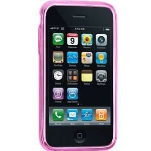  Apple iPhone 3G/3GS Crystal Skin Case (Hot Pink w/Flowers 