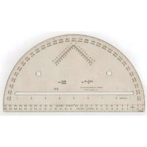 Protractor   Large   by The Sillcooks Miller Co   Measures 10 x 5.5 