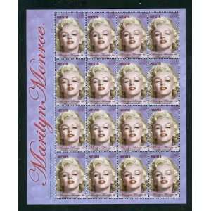  Marilyn Monroe Sheet of 16 Mint Nevis Stamps 1392 