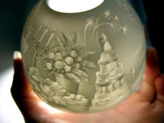 Limoges Bernardaud Candle Holder Wedding Lithopane Porcelain  