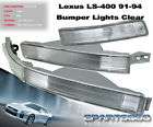   1994 LEXUS LS400 4PC CLEAR SIGNAL BUMPER LIGHTS 92 (Fits Lexus LS400