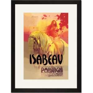  Black Framed/Matted Print 17x23, Isabeau