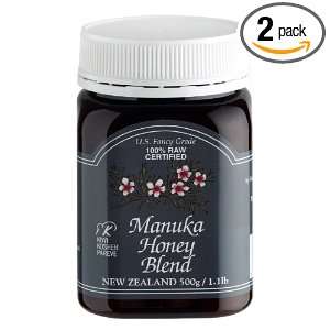 Manuka Honey Blend, 1.1Pounds. Jars (Pack of 2)  Grocery 