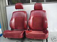 JDM HONDA PRELUDE BB6 SIR RED FRONT SEATS COMPLETE OEM  