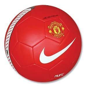  10 11 Man Utd Soccer Ball   Red