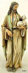 Good Shepherd Lamb Holy Statue Jesus Christ Protection  