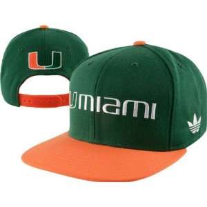  Miami Hurricanes adidas Established Date Snapback Hat 