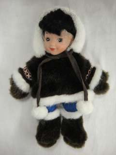 Arctic Circle Eskimo Girl Doll 9 1/2 Anchorage Alaska  