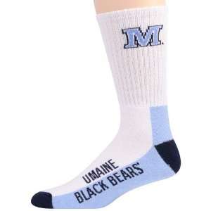  Maine Black Bears Youth Tri Color Team Logo Tall Socks 