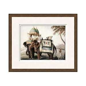  Elephants With Their Mahout Framed Giclee Print