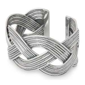    Sterling silver cuff bracelet, Lanna Magnificence Jewelry