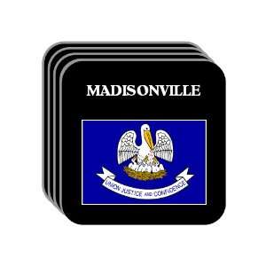  US State Flag   MADISONVILLE, Louisiana (LA) Set of 4 Mini 