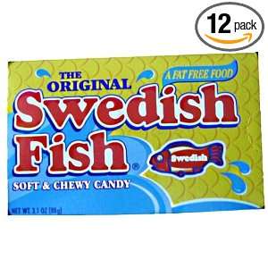 Jaret Swedish Fish Assorted Flavors, 3.5 Ounces (Pack Of 12)