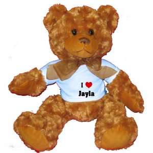  I Love/Heart Jayla Plush Teddy Bear with BLUE T Shirt 