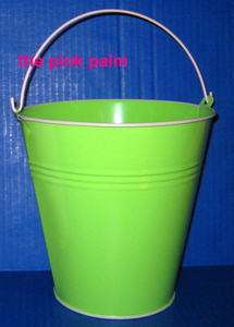 LILLY PULITZER Authentic Green & Pink Metal Sand Bucket NEW  