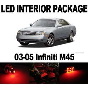  Infiniti M45 2003 2005 RED 11 x SMD LED Interior Bulb 