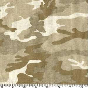  60 Wide Jersey Knit Camo Burnt Brown Fabric By The Yard 