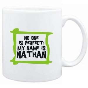  Mug White  No one is perfect My name is Nathan  Male 