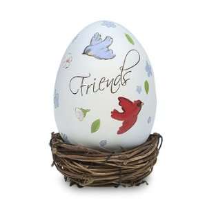  Friend Decorative Rattan Egg with Nest
