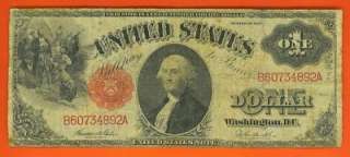 1917 LARGE Red Seal LEGAL TENDER U.S. Note   SOLID  